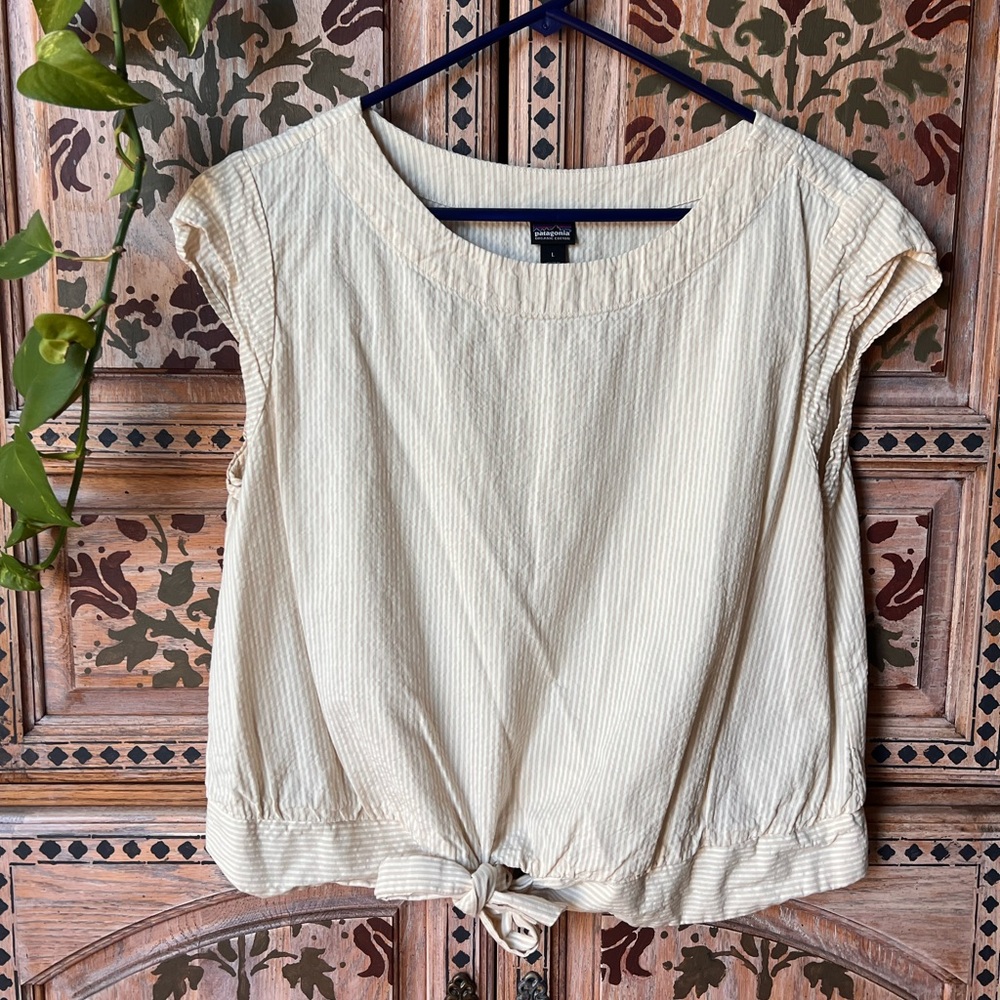 Patagonia Women’s White/Creme Striped Top